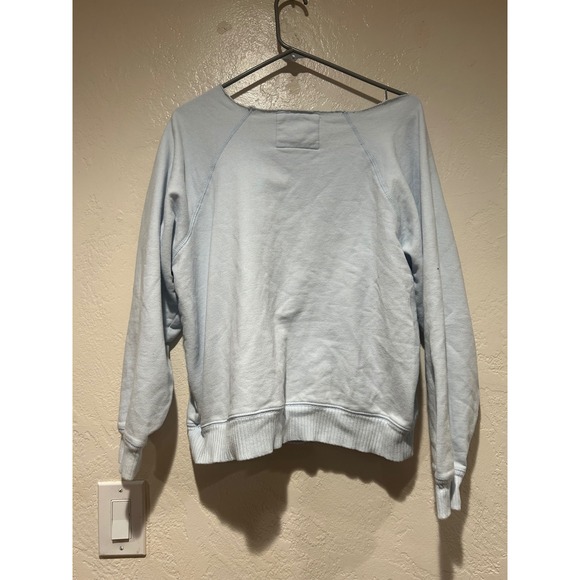 American Eagle Outfitters Light Blue Graphic Sweatshirt Pullover Women's M - Picture 2 of 8